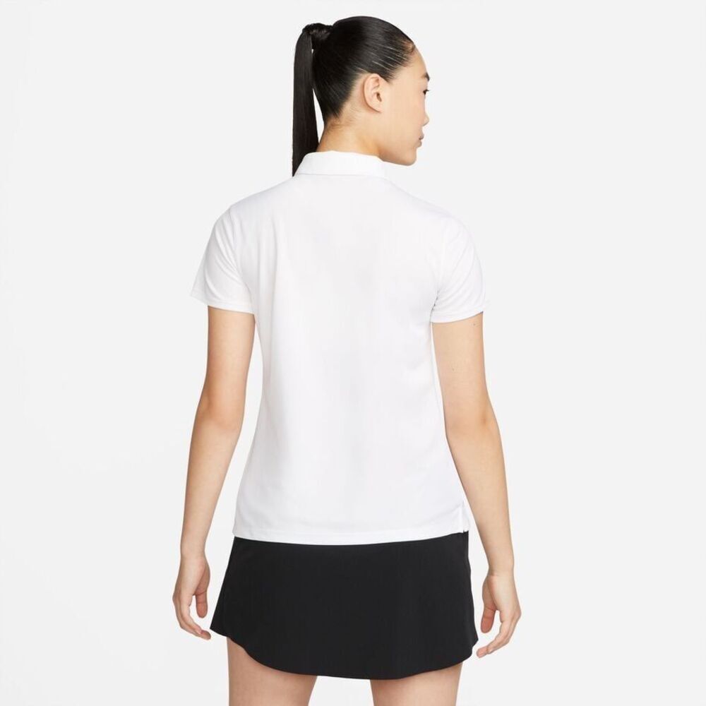 20. Nike White WOMENS NWT Dri-FIT Solid Short Sleeve Victory Golf Polo - Picture 6 of 7